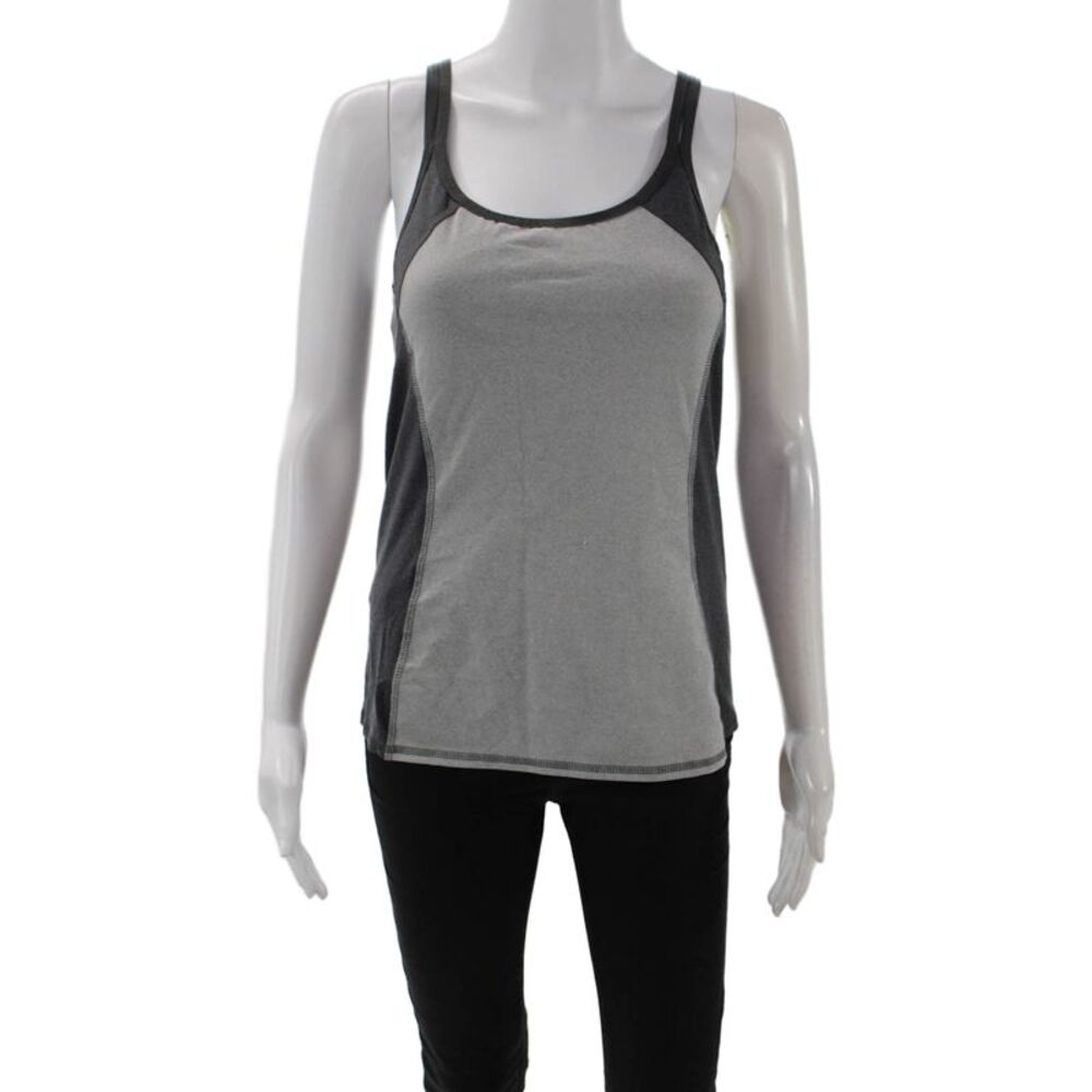 Splendid Womens Activewear Color Block Sleeveless Tank Top